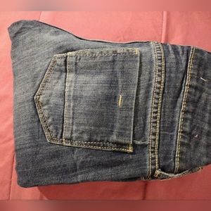 Women's Decree Super Skinny Dark Faded Stretch Blue Jeans Size 1